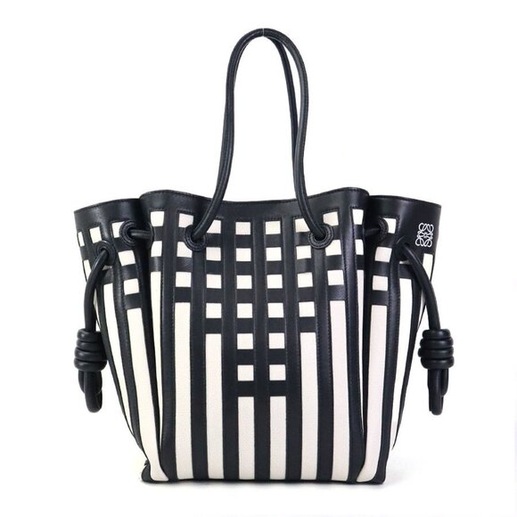 LOEWE Black Leather Tote Bag - Picture 1 of 5